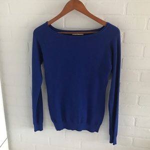 Y2k Whoo Blue Longsleeve Sweater - Women Size S